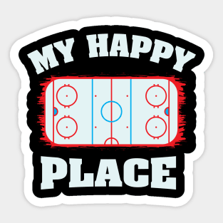 Ice Hockey Shirts I cheerleader gift Sticker